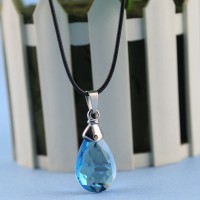 Sword Art Online Sao Kirito Y Asuna's / Yui Cosplay Nueva Azul Cristal Collar